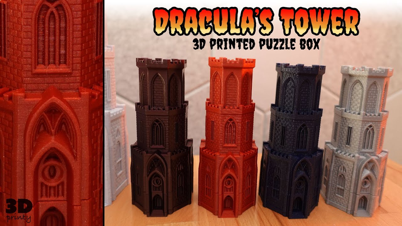 Dracula's Tower - A 3D Printed Puzzle Box