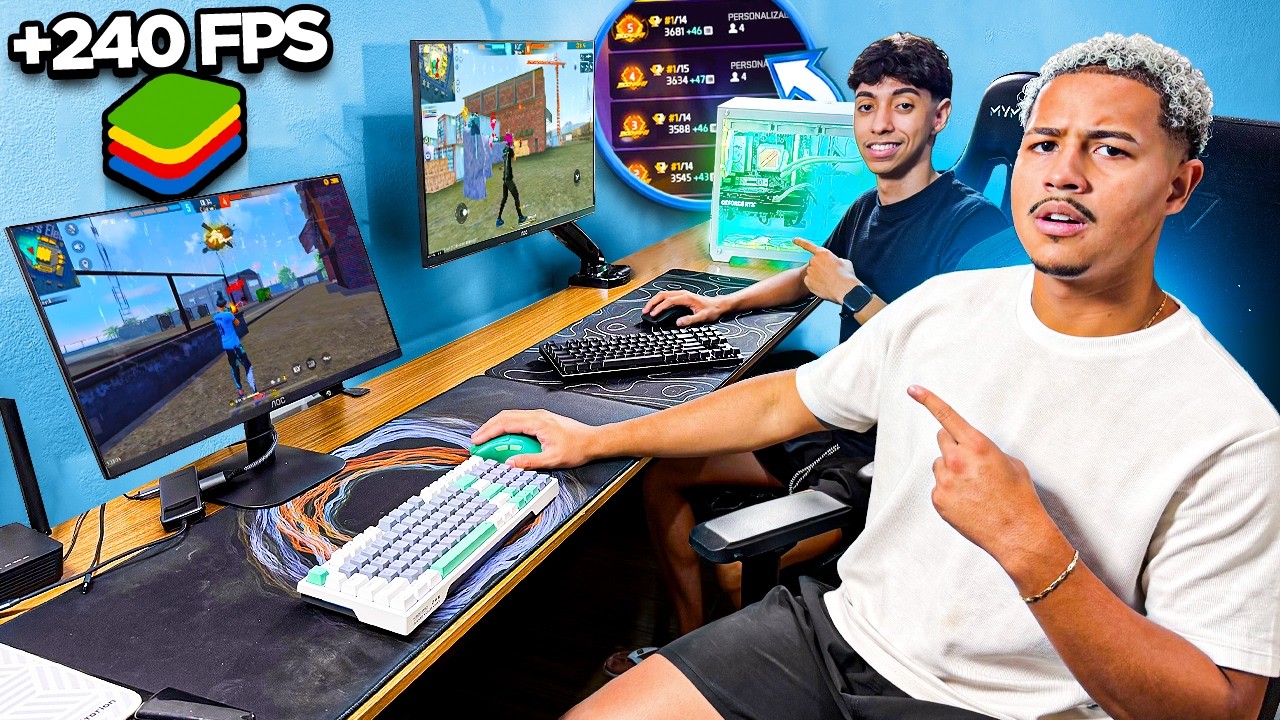 A MELHOR DUO JOGANDO APOSTADO NO EMULADOR! PEDIRAM TELA! FREE FIRE