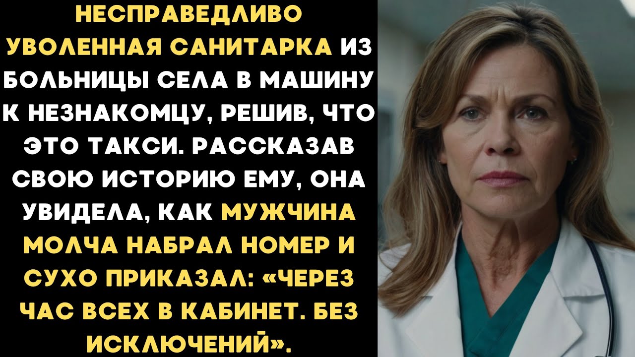 Санитарка села в машину к незнакомцу решив что это такси. Рассказав историю, замерла, когда мужчина
