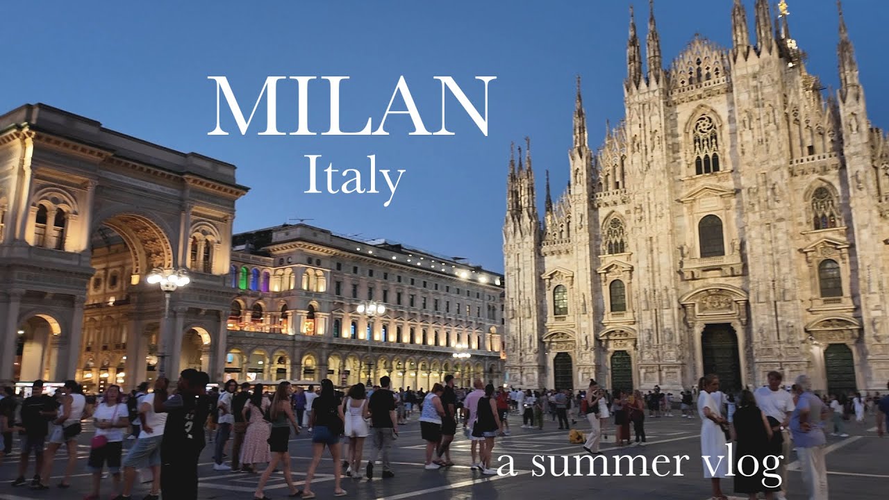 Milan Travel Vlog🇮🇹夏のミラノ2泊3日旅|昼と夜のドゥオーモ|人生一のパスタ|スカラ座見学|おしゃれな食器屋さん