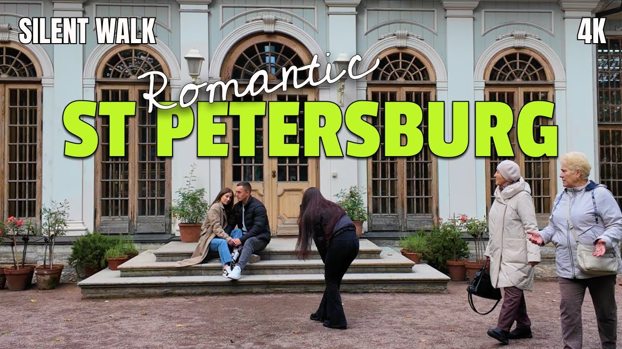 St Petersburg City Center Walk, Russia | Relaxing 4K Walking Tour | Ambient City Walk