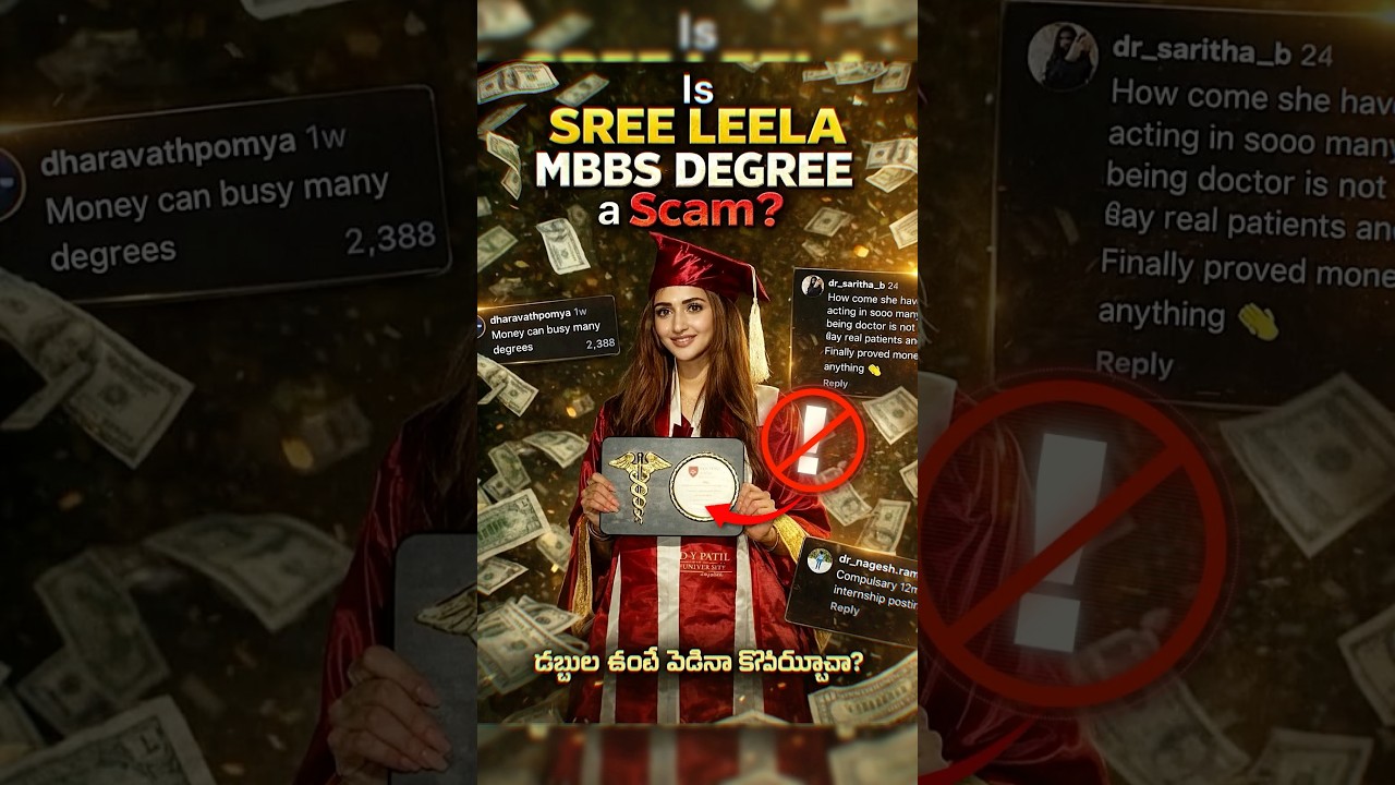 Sreeleela Controversy - Is MBBS a Joke in India?