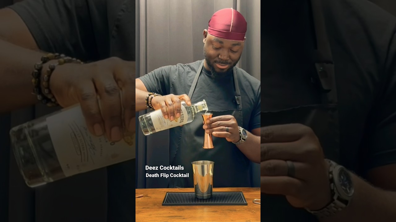Death Flip Cocktail #drinkshow #recipe #deezcocktails #video #craftcocktail #cocktail #drinks #vodka