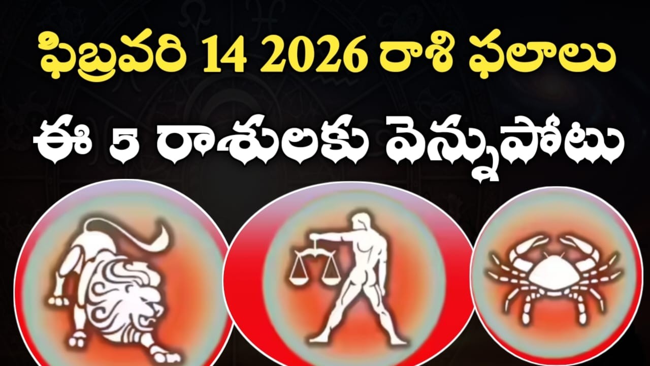 ఫిబ్రవరి 14 2026 రాశి ఫలాలు | ఈ 5 రాశులకు వెన్నుపోటు