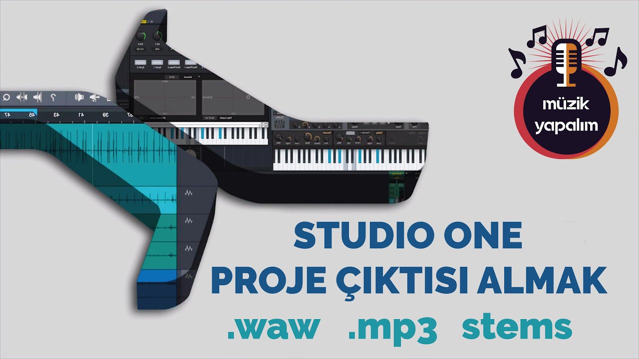 Proje Çıktısını Alma Stems, Waw, Mp3 / Studio One Pratik Bilgiler