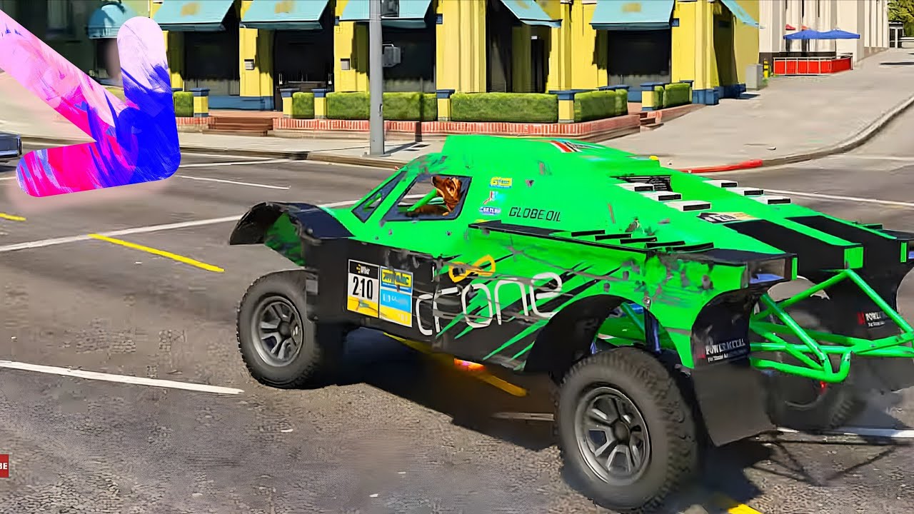 Driving this massive car at breakneck speed on the roads of GTA 5