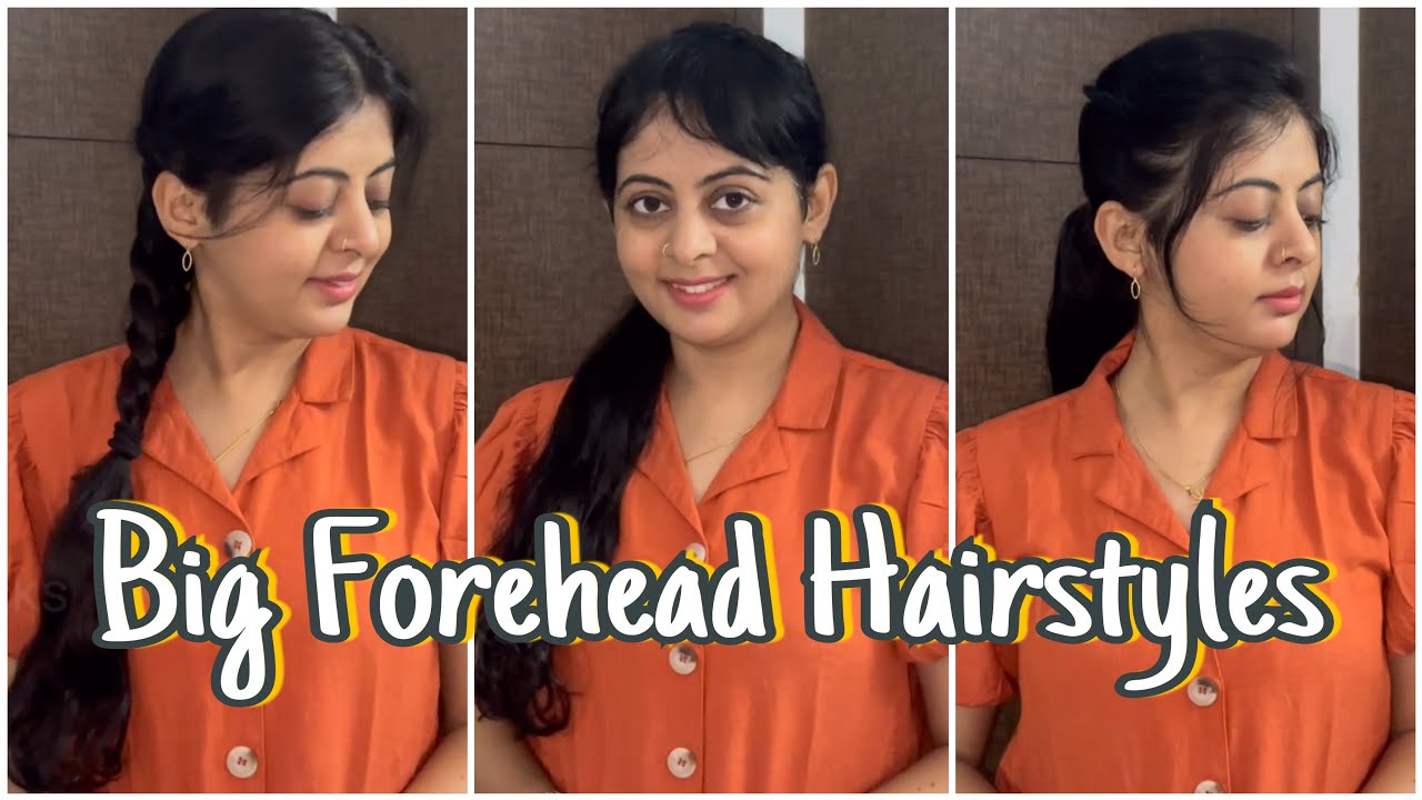 Hairstyles for big forehead 💯|| #hairstyles #bigforehead