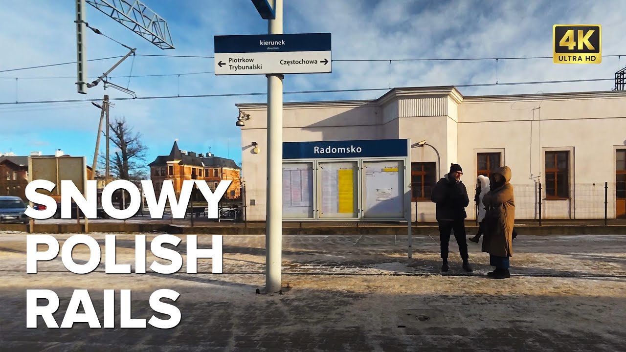 Snowy Train POV: Radomsko to Kamieńsk Winter Journey | The Unrushed Traveller