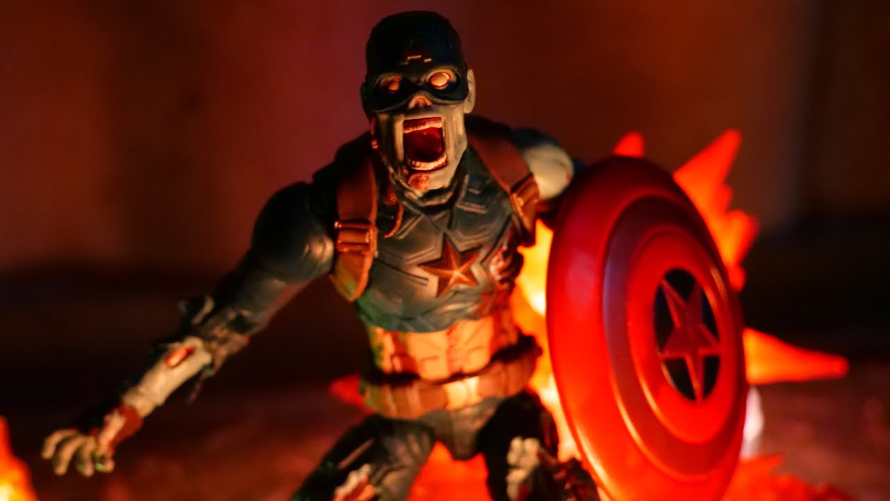 Zombie Capitain America What If Marvel Legends Toy Review