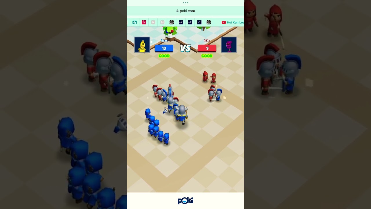 Playing Merge Arena in Poki (2) #mergearena
