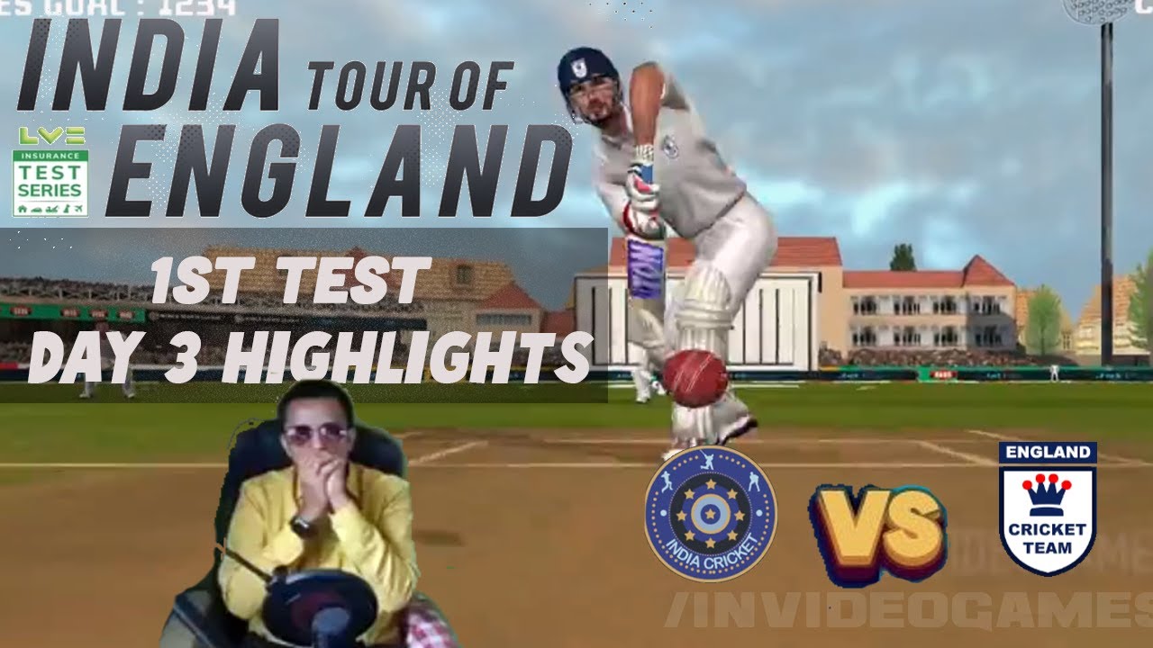 Day 3 Highlights - 1st Test India vs England | Pataudi Trophy - IND vs ENG | Real Cricket 20