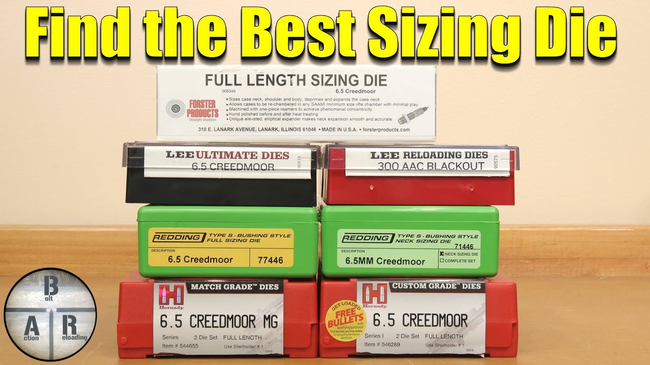 How to choose the correct sizing die - Understanding the differences in sizing dies