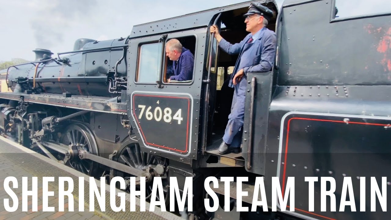 Sheringham Railway Station and Steam Train (April 30, 2023)