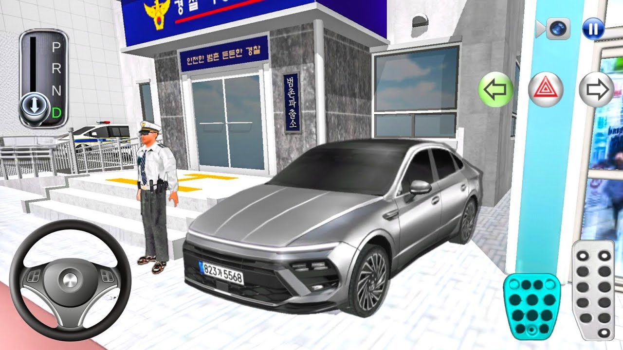 New Sedan Car Hyundai Sonata in Police Station - 3D Driving Class Android ios - car gameplay
