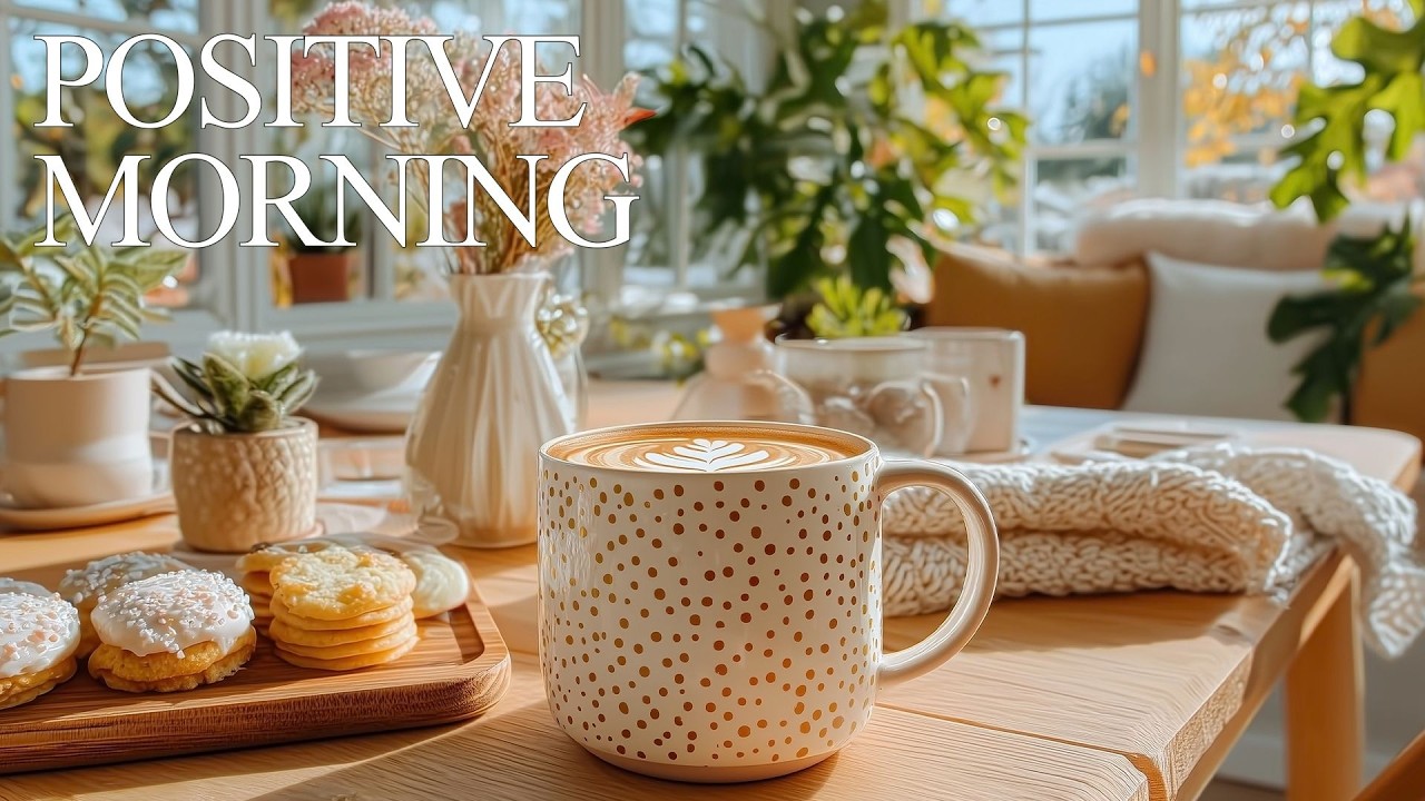 Positive Morning Coffee Jazz ☕ Soft Bossa Nova & Jazz Piano to Relax, Study & Work