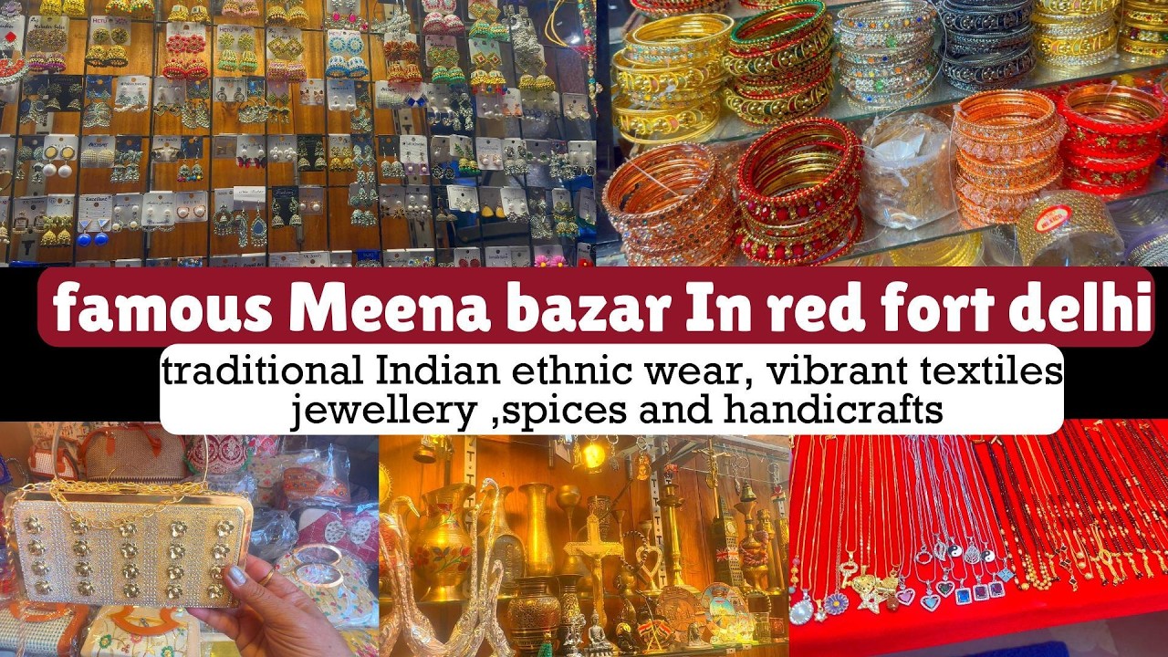 Chhata Chowk Bazaar/ Meena Bazaar | red fort market | Royal Mugal's  Market