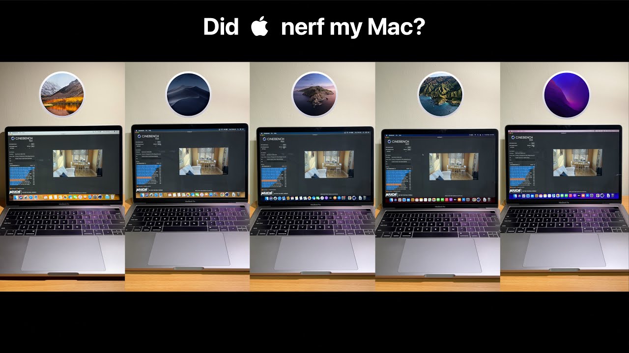 Comparing the performance and battery of macOS High Sierra to Monterey!