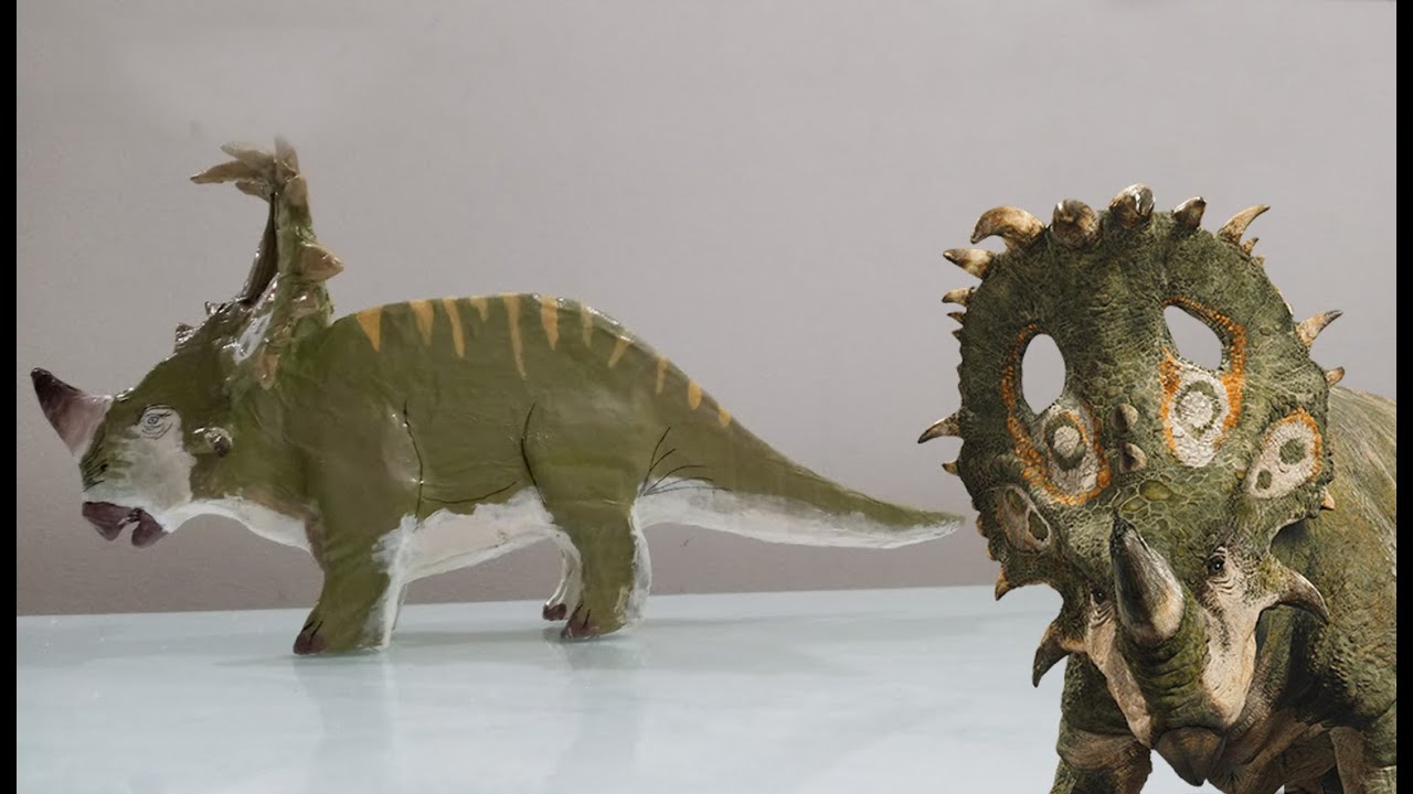 Como fazer um sinoceratops de papelão