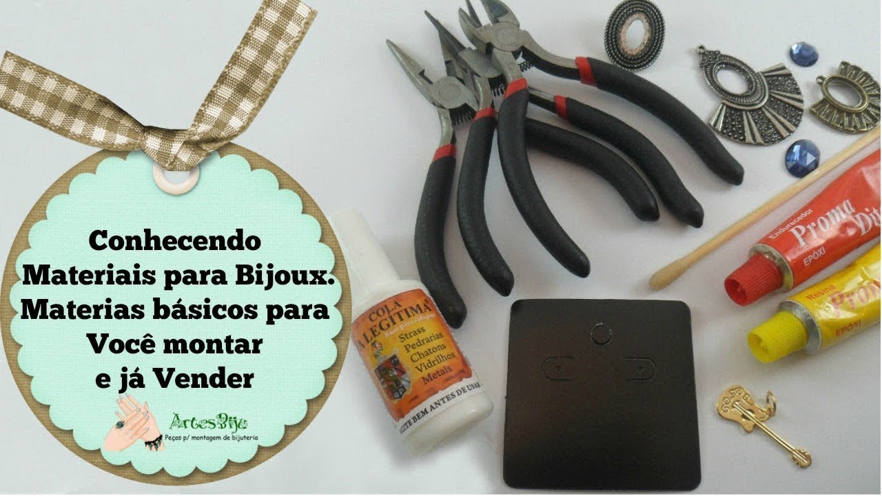 Artesanato FAÇA VOCÊ MESMO Conhecendo materiais para fazer Bijuterias PASSO A PASSO Renda Extra