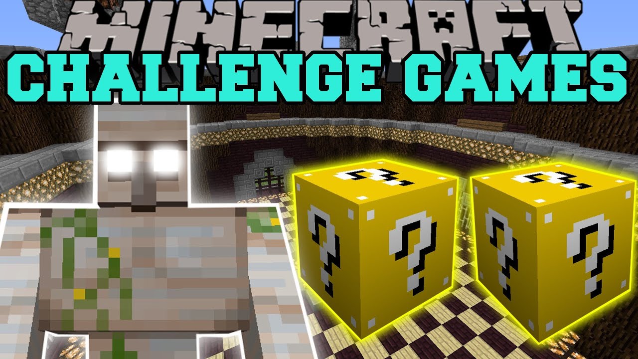 Minecraft: MUTANT IRON GOLEM CHALLENGE GAMES - Lucky Block Mod - Modded Mini-Game