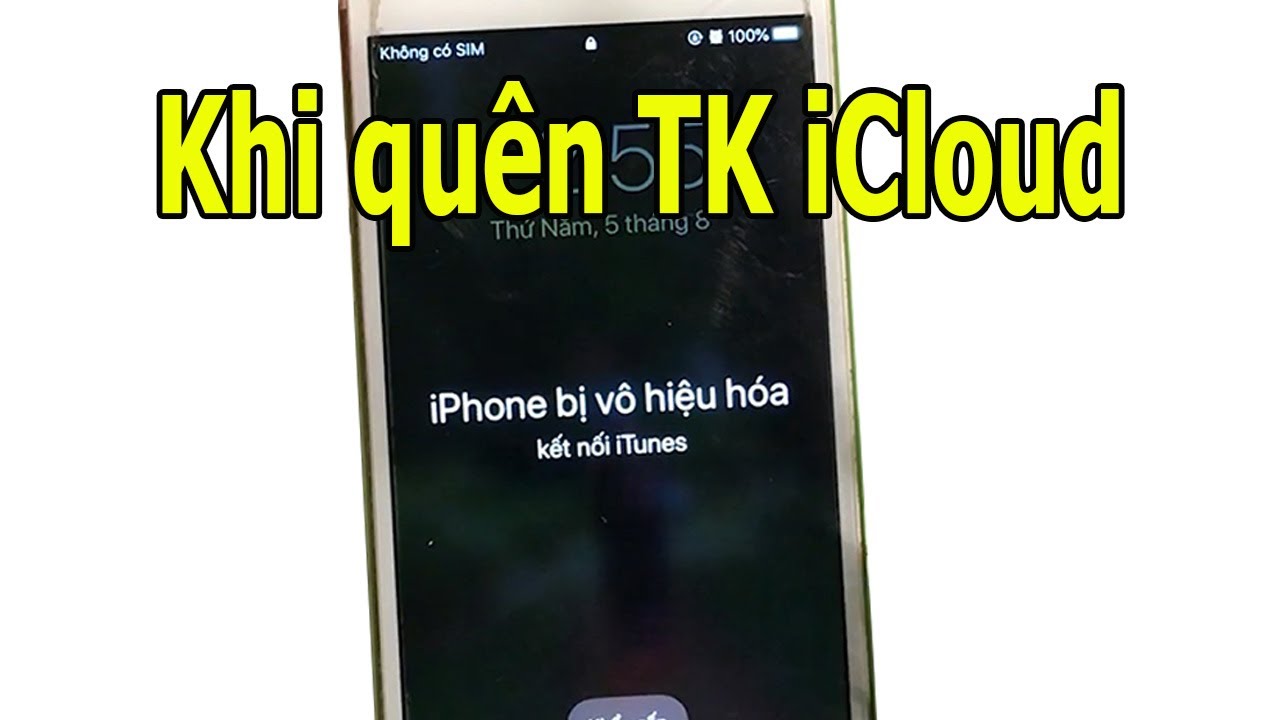 Khắc phục iPhone bị vô hiệu hóa nhưng bị quên tài khoản iCloud