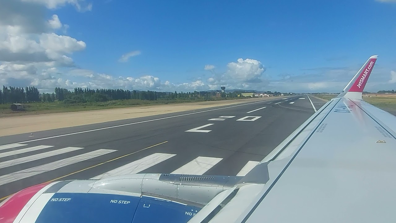 Rodaje y despegue aeropuerto carriel sur de Talcahuano, Chile