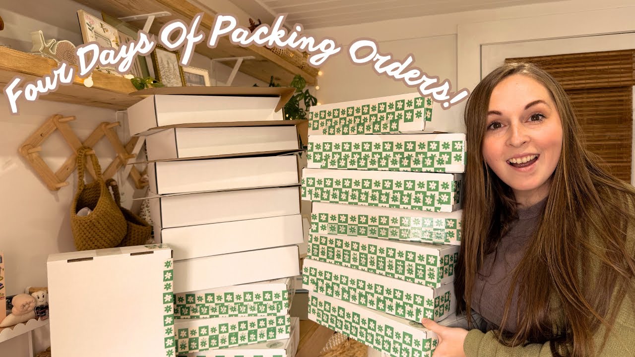 My Shop Is OPEN! Four Days of Packing Orders