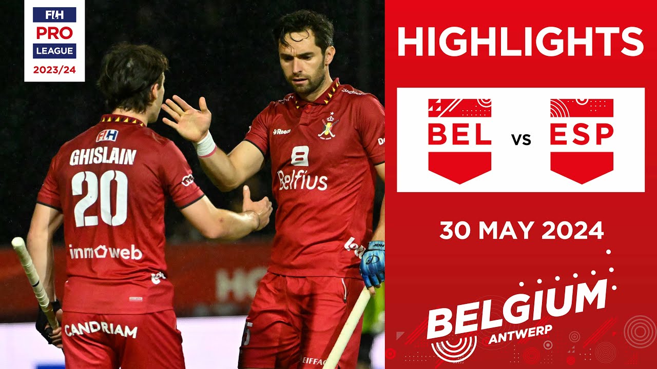 FIH Hockey Pro League 2023/24 Highlights | Belgium vs Spain (M) | Match 1