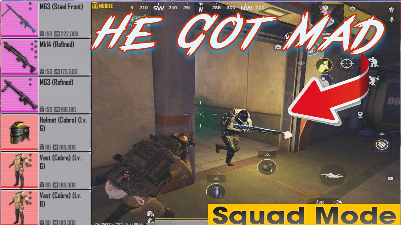 The Whole Squad Has MG 3 Machine Guns 😱 Metro Royale Pubg Mobile Chapte20