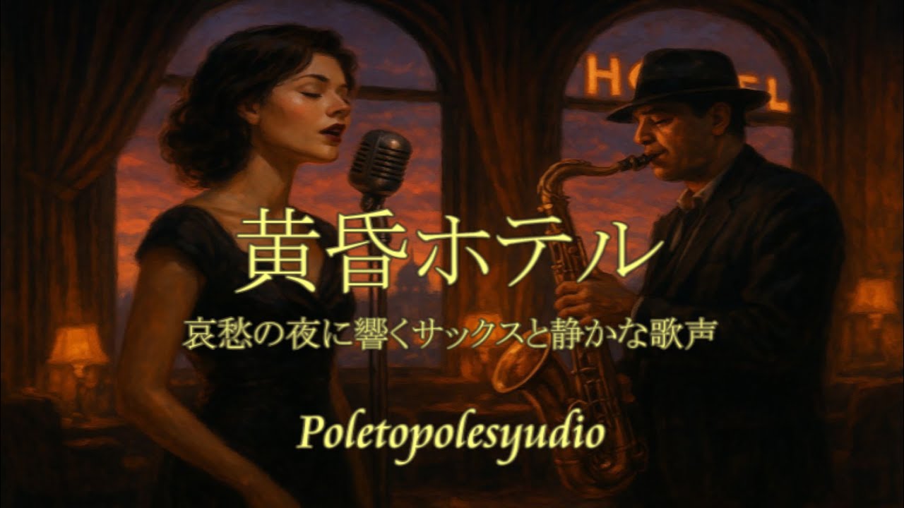 黄昏ホテル– 哀愁の夜に響くサックスと静かな歌声