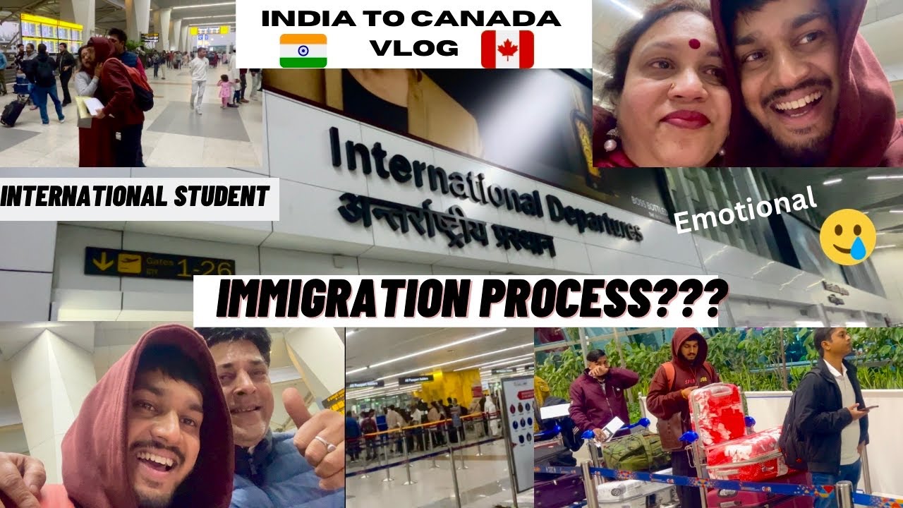 INDIA 🇮🇳  TO CANADA 🇨🇦 Vlog || AIR CANADA DIRECT FLIGHT || Airport Vlog || Detailed Vlog