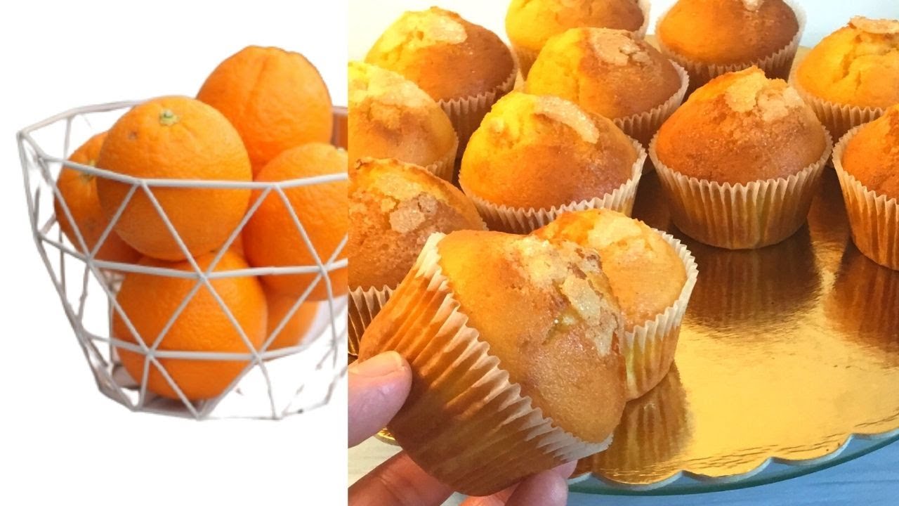 cupcakes à l'orange faciles et rapides pour le le goûter