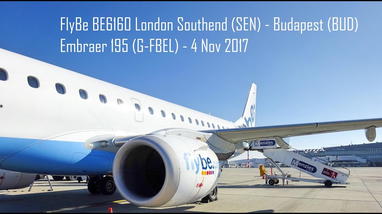 FlyBE - BE6160 - London Southend to Budapest - ERJ195/LR