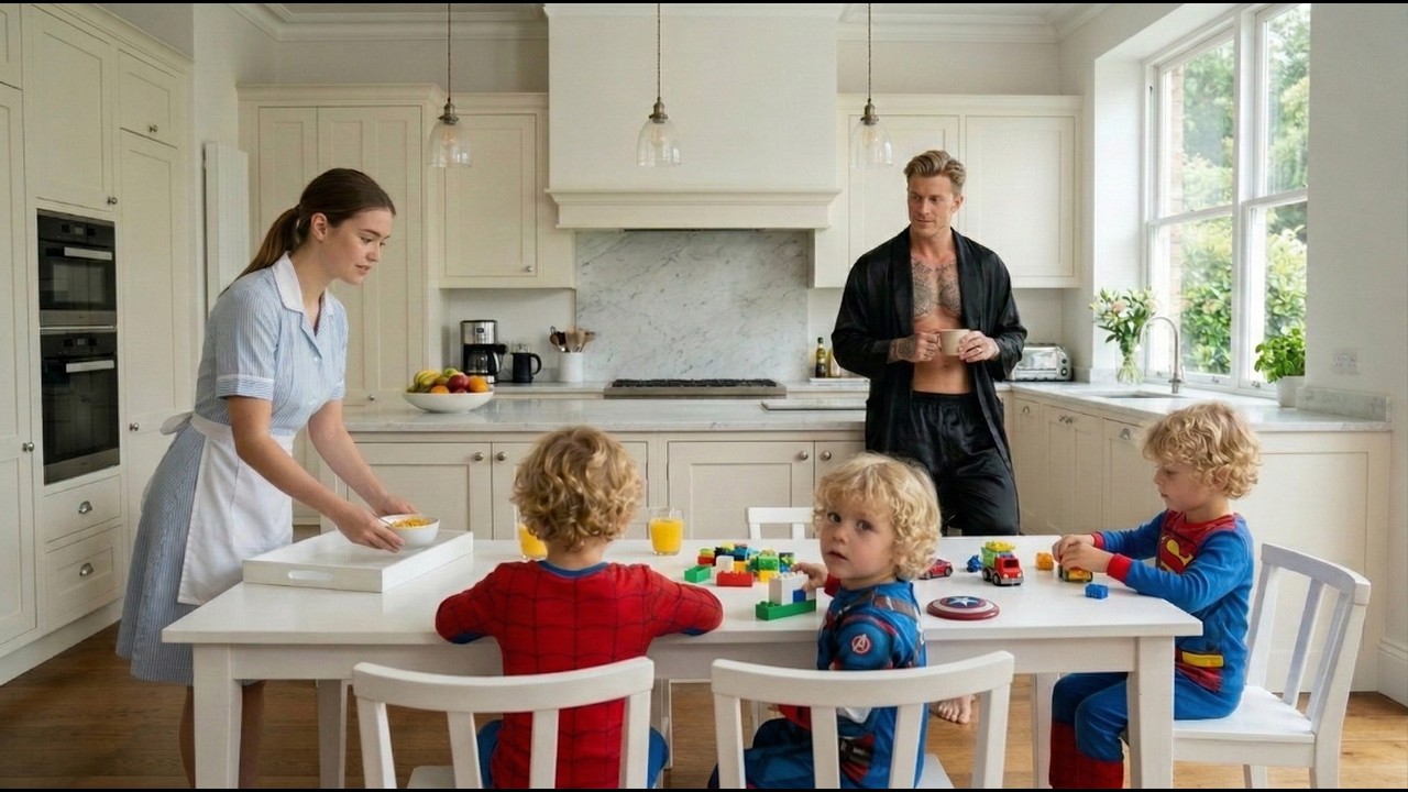 Niñera no duraba 48h con trillizos del jefe mafioso… hasta que una madre pobre les hizo desayuno.