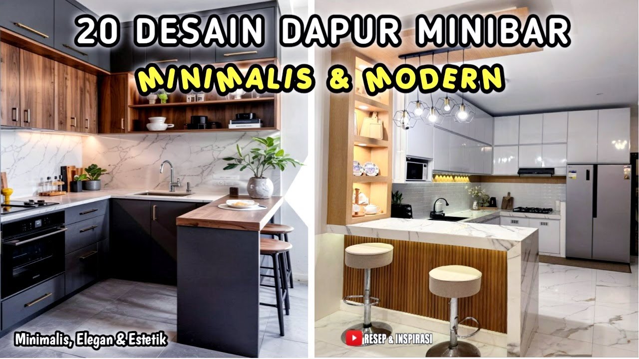 20 DESAIN DAPUR MINIBAR MINIMALIS DAN MODERN