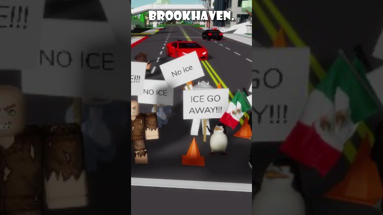 Roblox Brookhaven: Нет протесту против ICE!