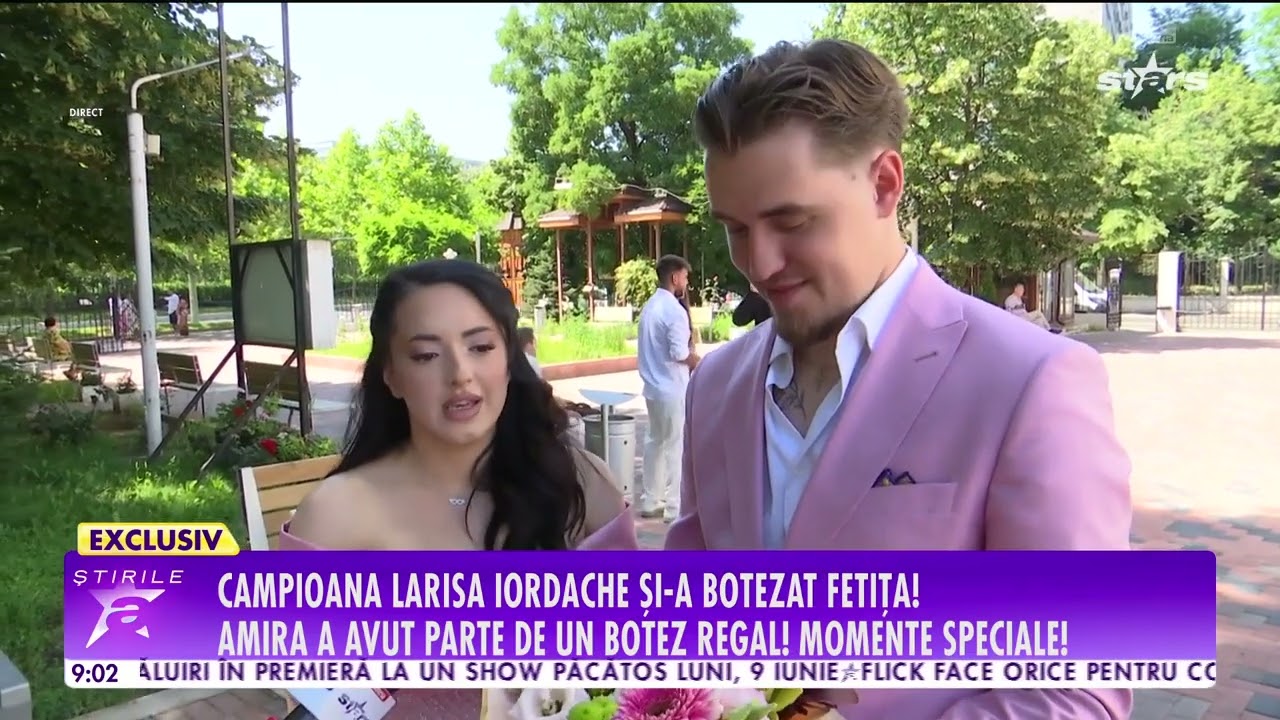 Campioana Larisa Iordache și-a botezat fetița!