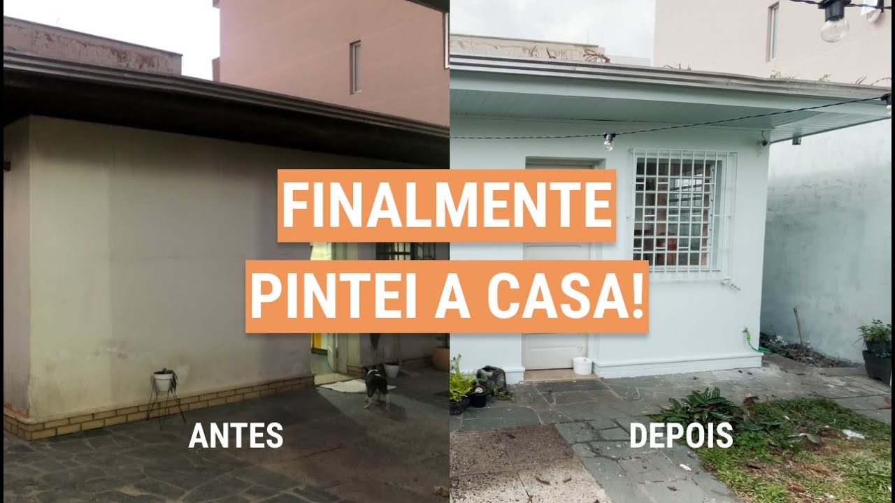 Terminei de PINTAR O JARDIM E A CASA  | diário de obra ep.24 | De Apê Novo