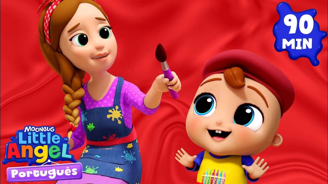 Vamos misturar as cores! 🖌️🎨 Músicas Infantis em Português 🎵 | Little Angel Brasil