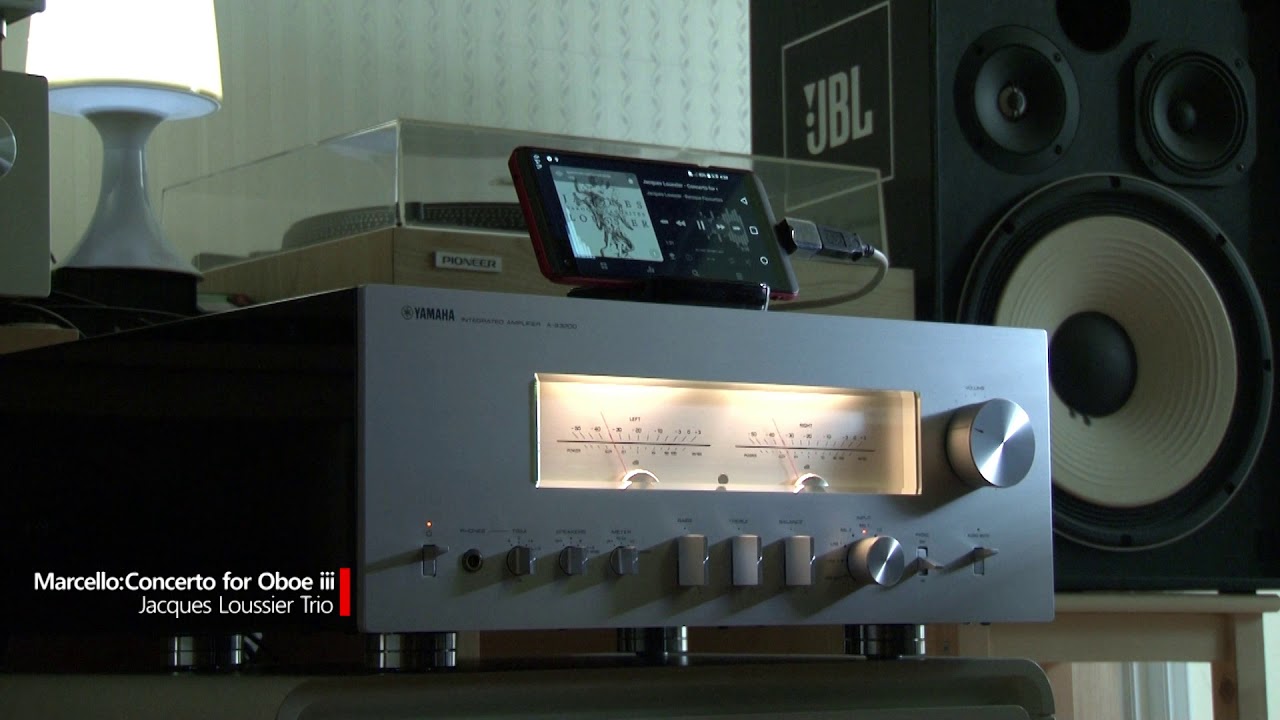 Jacques Loussier - Marcello:Concerto for Oboe iii (Yamaha A-S3200, JBL 4312E)