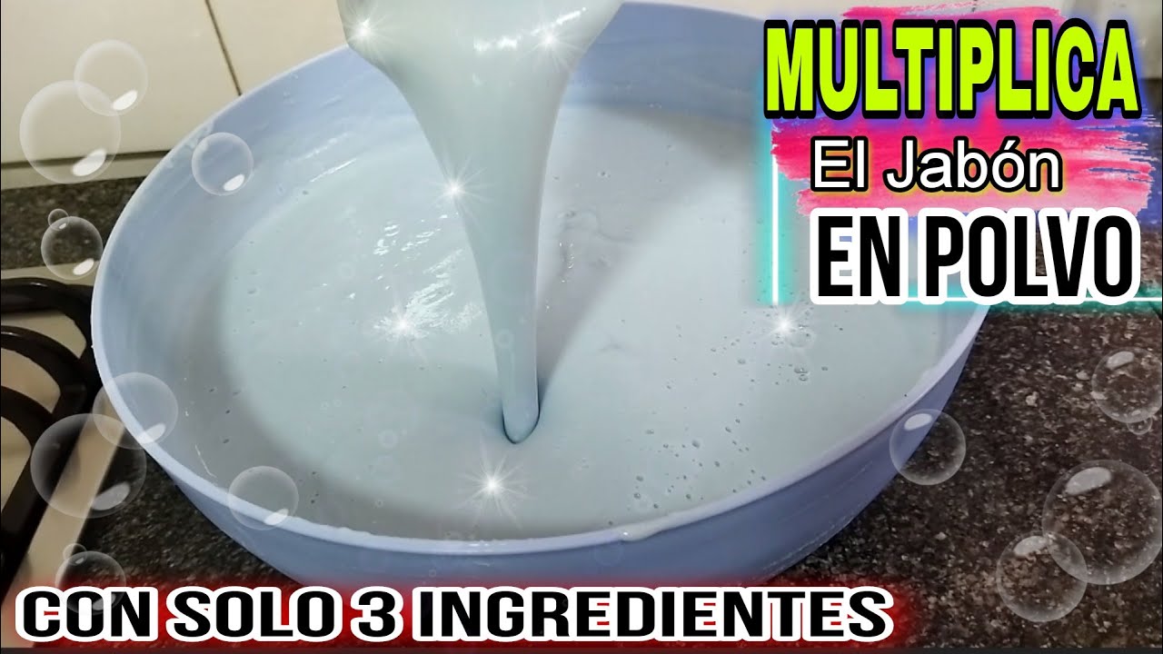 👕🧴MULTIPLICA EL JABÓN EN POLVO, Y conviertelo en Jabón LÍQUIDO 💧 con SÓLO 3 Ingredientes 