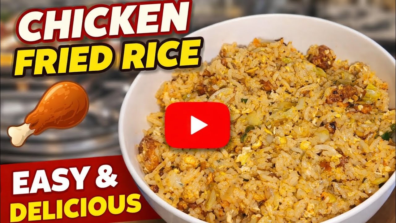 Street Style Chicken Fried Rice 🍗🍚