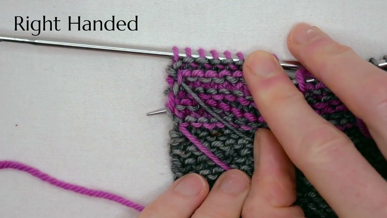 Alternating Skeins when Knitting Flat: How to Carry Yarn up the Side
