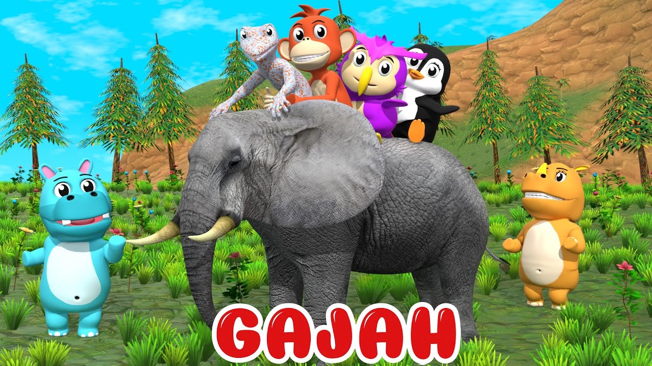 Gajah 🐘❤️🐘 Lagu Anak Indonesia Balita