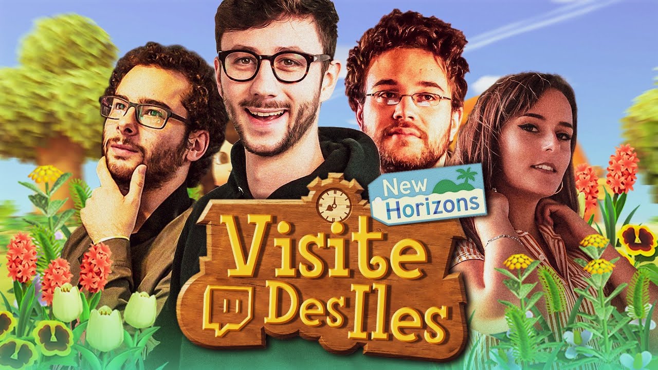 VISITE DES &Icirc;LES DE @MrAntoineDaniel  & @Ultia sur ANIMAL CROSSING NEW HORIZONS ft. XARI