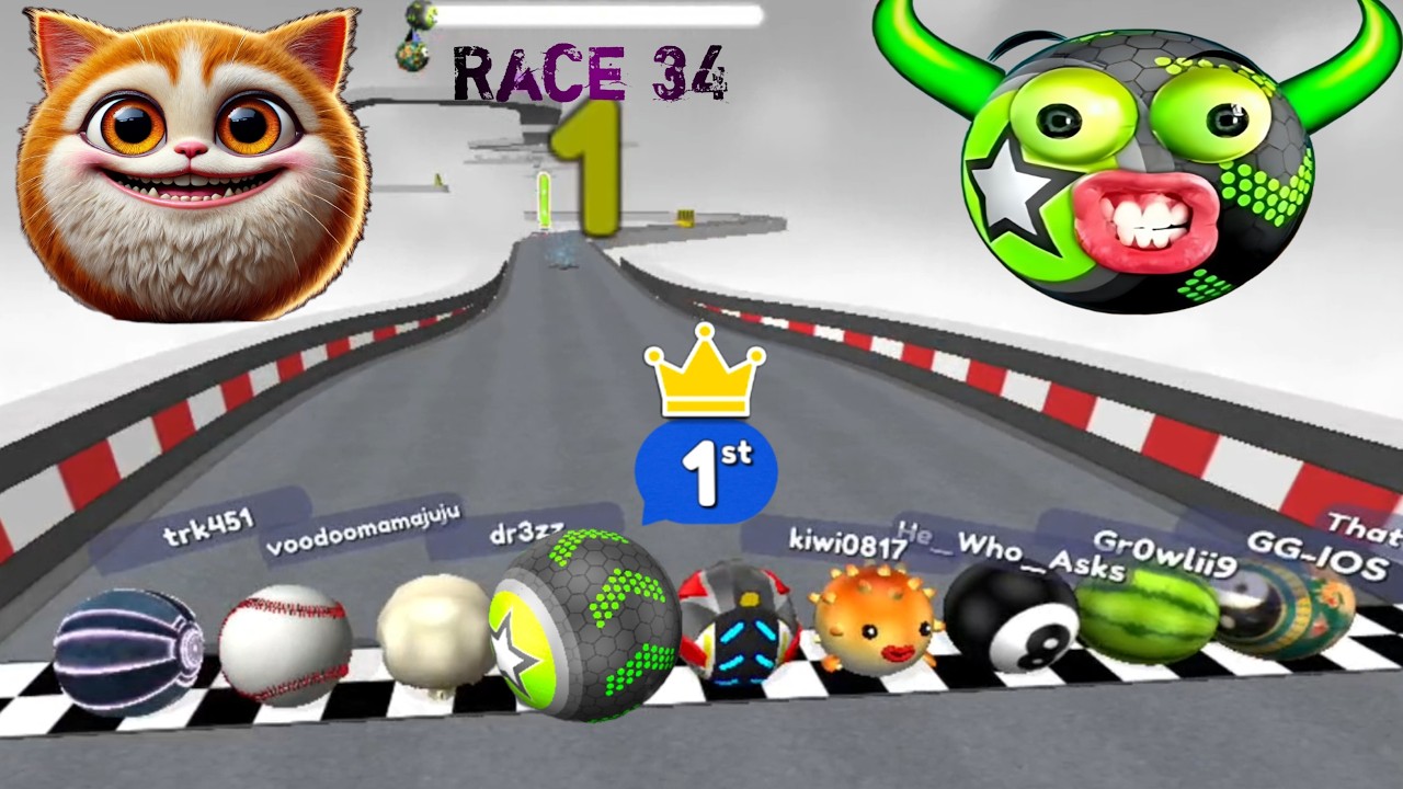 Going Balls - Speedrun Epic Race 34 ᯓ⚽︎ #goingballs #gameplay #marblesrace