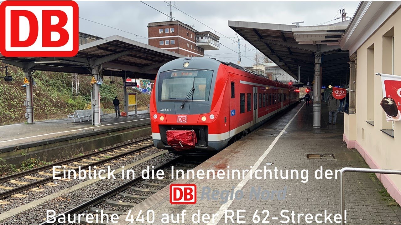 Einblick in die Inneneinrichtung der DB Regio Nord Baureihe 440 auf der RE 62-Strecke!