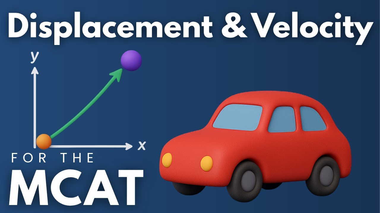 MCAT Displacement and Velocity Explained in 4 Minutes