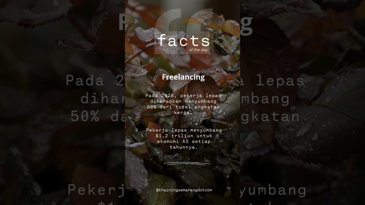 FAKTA UNIK DUNIA KERJA YANG PATUT DIKETAHUI #INFOKERJA #TIPSMELAMARKERJA - TRAINING SEMARANG DOTCOM