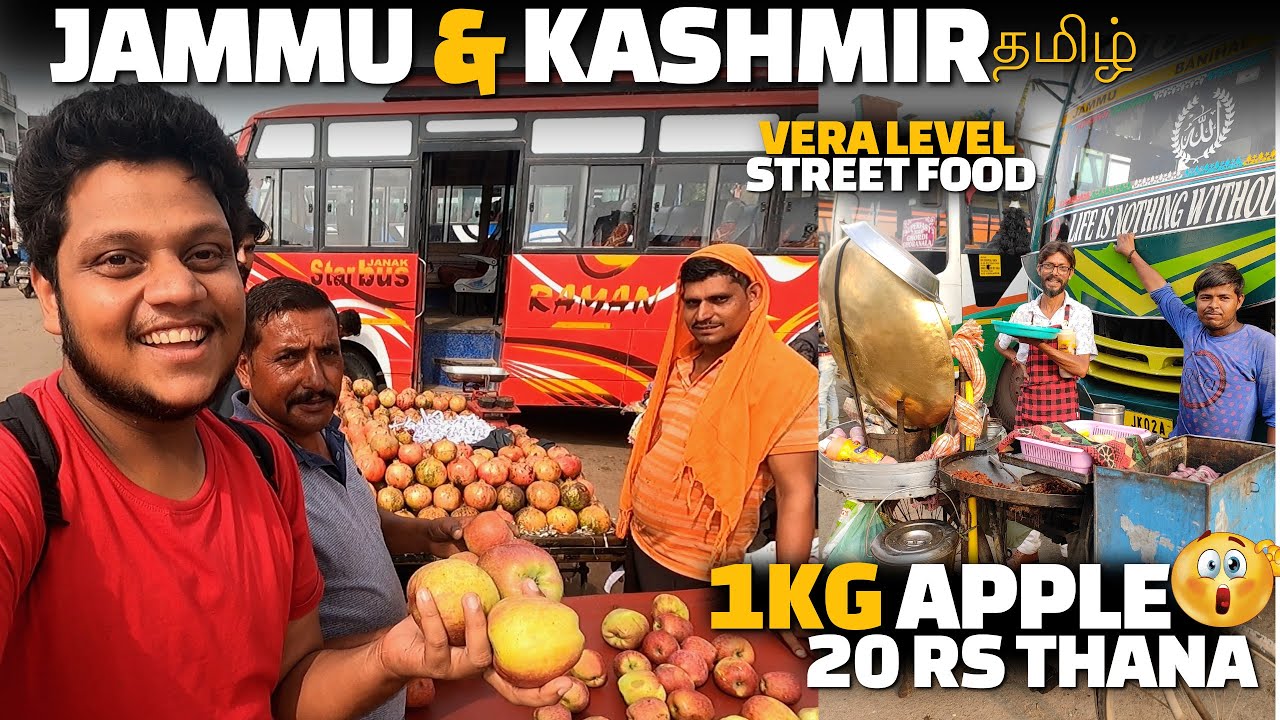 1 KG APPLE 20 RS thana 🤨😳 | Jammu street food | Katra to udhampur tour | Kashmir EP 4